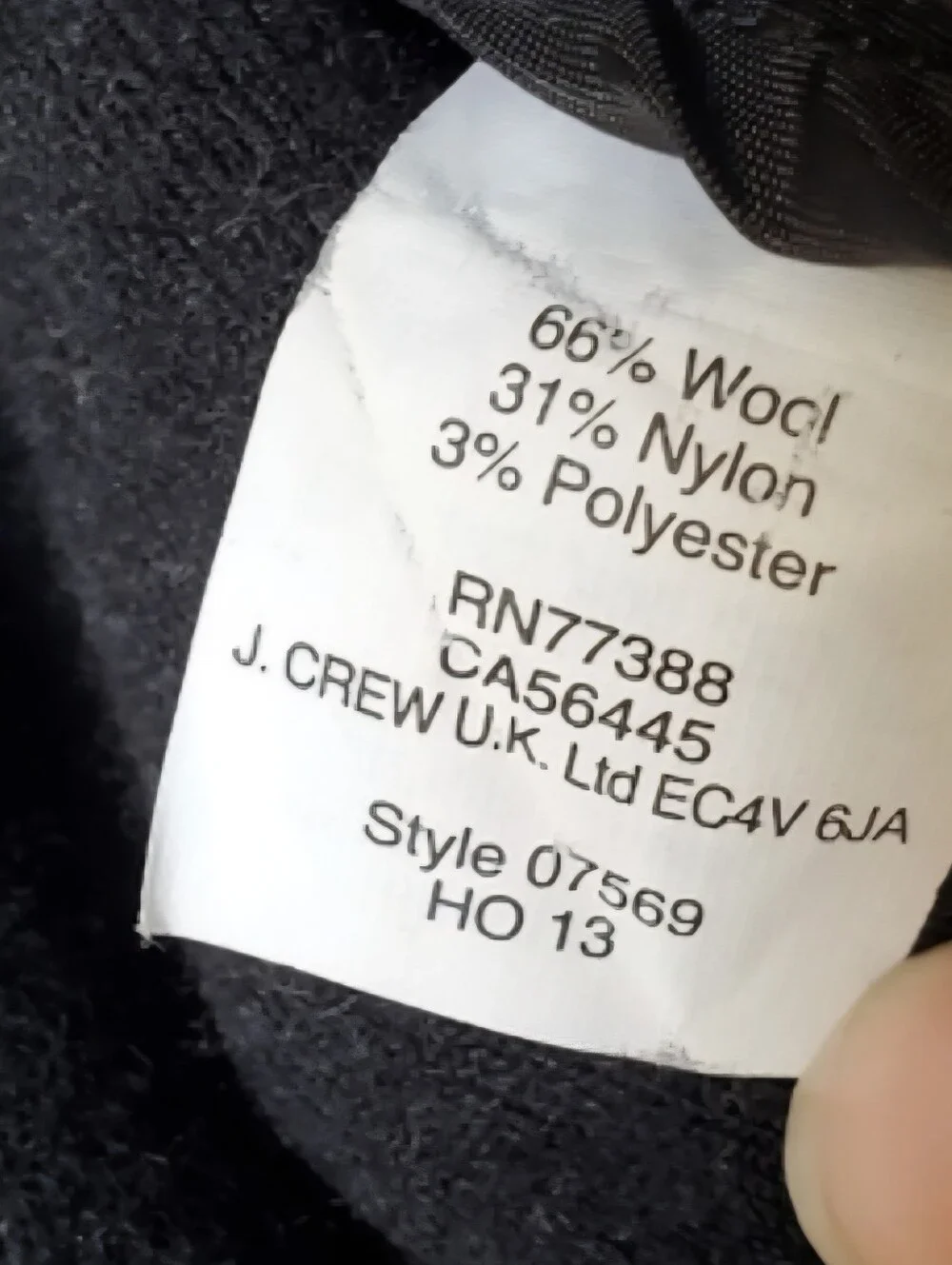 J. Crew Stretch Wool Motorcycle Jacket 07569 Size 2
